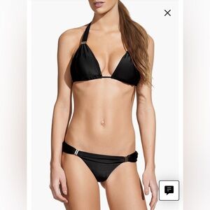 Vix Black Bia Tube Bikini Set - small top with medium bottoms